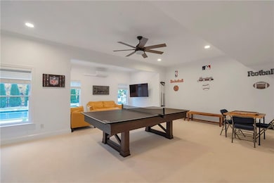 Hang with friends vibing in this game room.