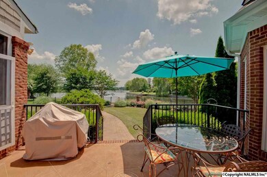 Breathtaking view from patio area of lake.