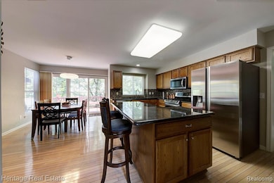 freshly painted kitchen w/stainless appliances