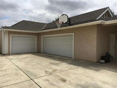 Oversize garage.