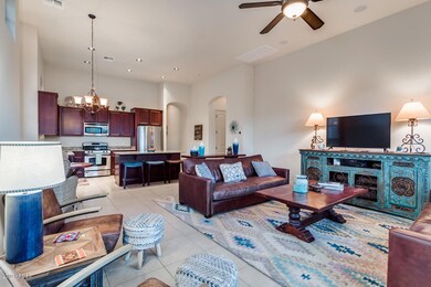 Open concept kitchen & living space