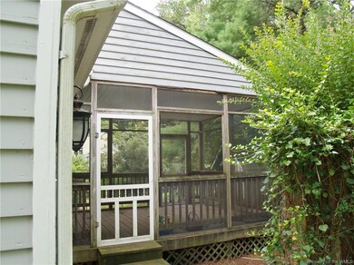 Rear screened porch