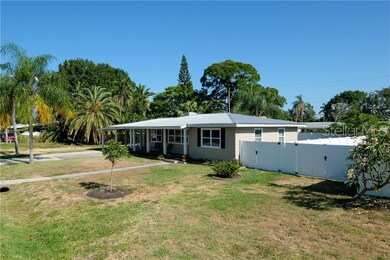 Large front yard and Fully fenced backyard.