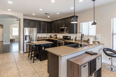 Ceramic tile in kitchen