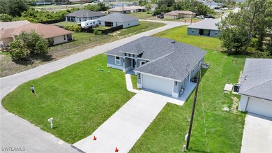 Aerial perspective of suburban area