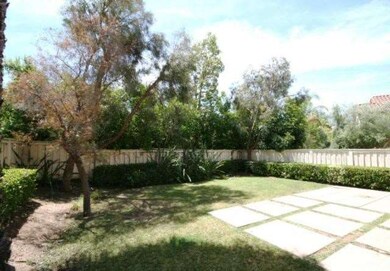 Grassy backyard