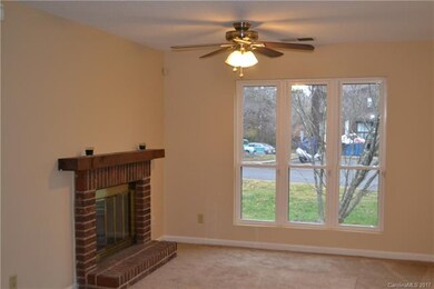 Wood burning fireplace in family room and all wind