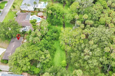 Drone shot of park behind looking to sou