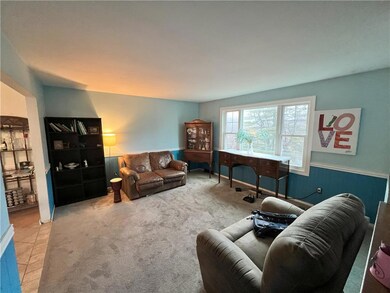 Living Room looks over a beatuiful pond