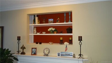 Custom Shelving above Fireplace