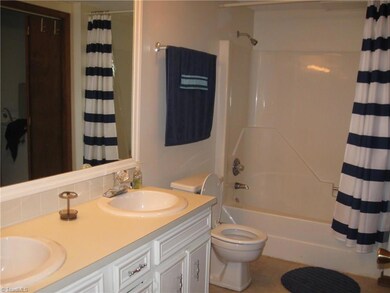 double vanity hall bath-lower level
