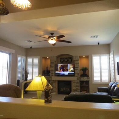 VIEW FROM EAT-IN KITCHEN TO FAMILY ROOM