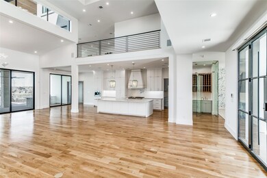 Luxurious open floorplan with elevated ceilings