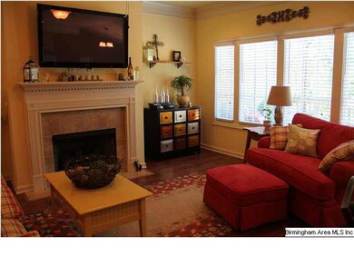 Inviting Living Room with gas log fireplace
