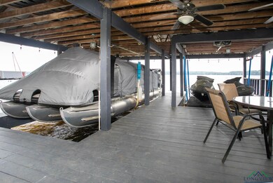 Dock area with boat lift