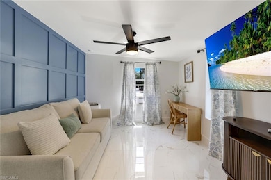 set up as an office/tv room