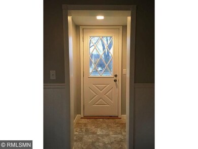 Front entry, new linoleum put down