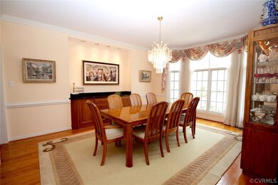 Formal Dining Room with Built in Buffet
