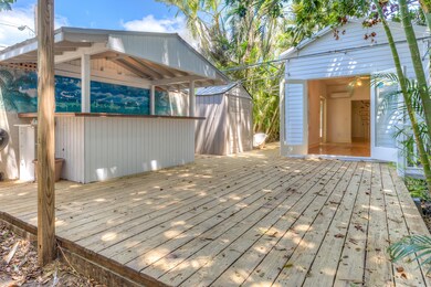Rear Exterior Deck and Bar