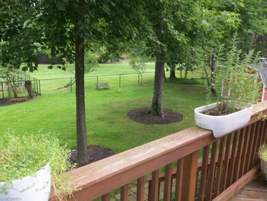 Picture from Deck Overlooking backyard