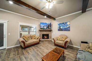 Corner Fireplace