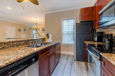 Kitchen with grantie countertops stainle