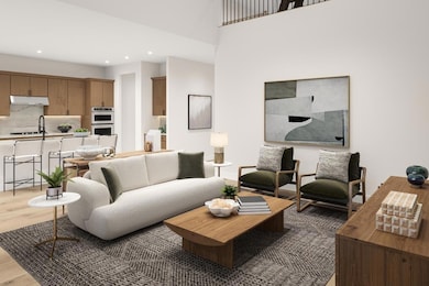 Living area featuring independent washer and drye