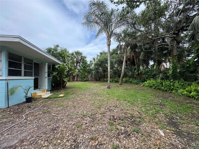 Large fenced backyard