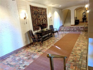The understated, stylish entry hall to the buildin