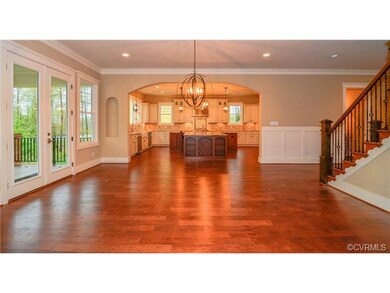 View from Family room into the kitchen.
