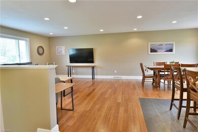 Entry to living room and open kitchen