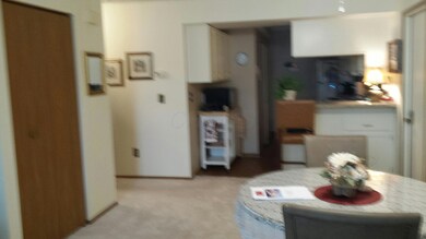 Dining area and coat closet