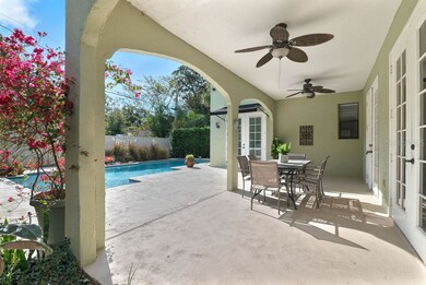 Covered back porch
