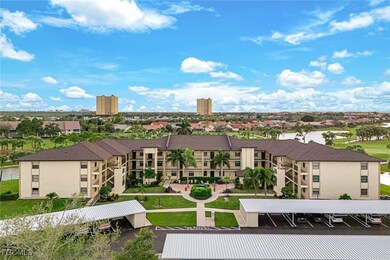 Bird's eye view of a large body of water and a golf course