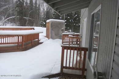 Decking on East side of home