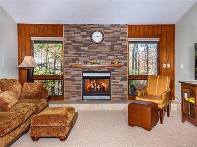 Great Room with fire log insert