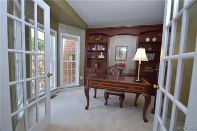 Convenient library located at the foyer features a