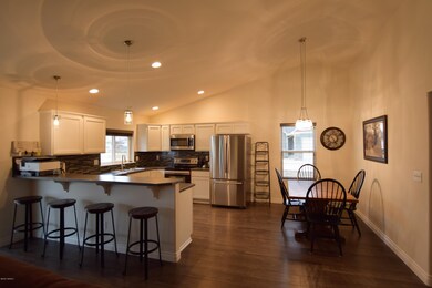 Kitchen with Cathedral Ceiling