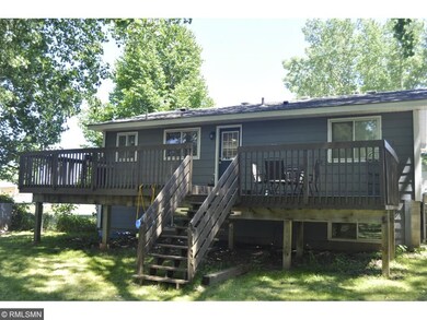What a great deck! Shaded area in a fenced back ya