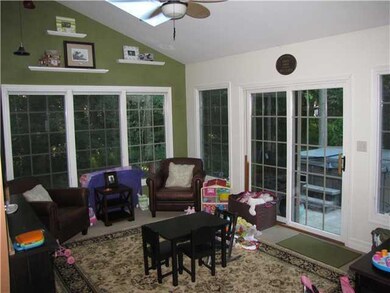 Family Room. This beautiful room off the kitchen c