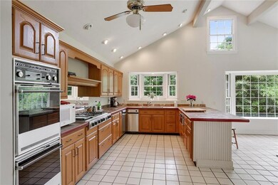 Spacious kitchen.