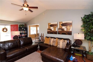 The home receives ample natural light.