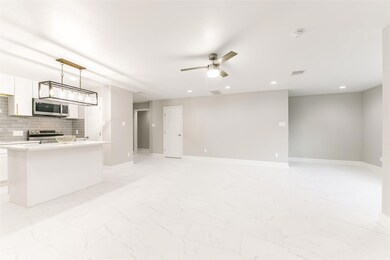 First floor has a wide floor plan, offering ample