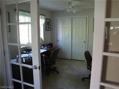 3rd bedroom/den featres French doors.