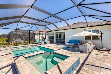 Pool and Spa looking back towards rear of the hous