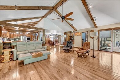 Space galore in the den / kitchen area.
