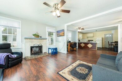 Living area with Gas Fireplace