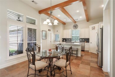 Beautiful kitchen and breakfast area overlooking t