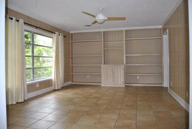 bookshelves and tile