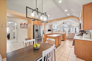 Large kitchen with lots of room for entertaining!